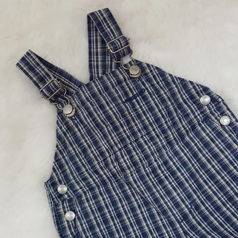 Gymboree -‎ Vintage Navy & White Overalls